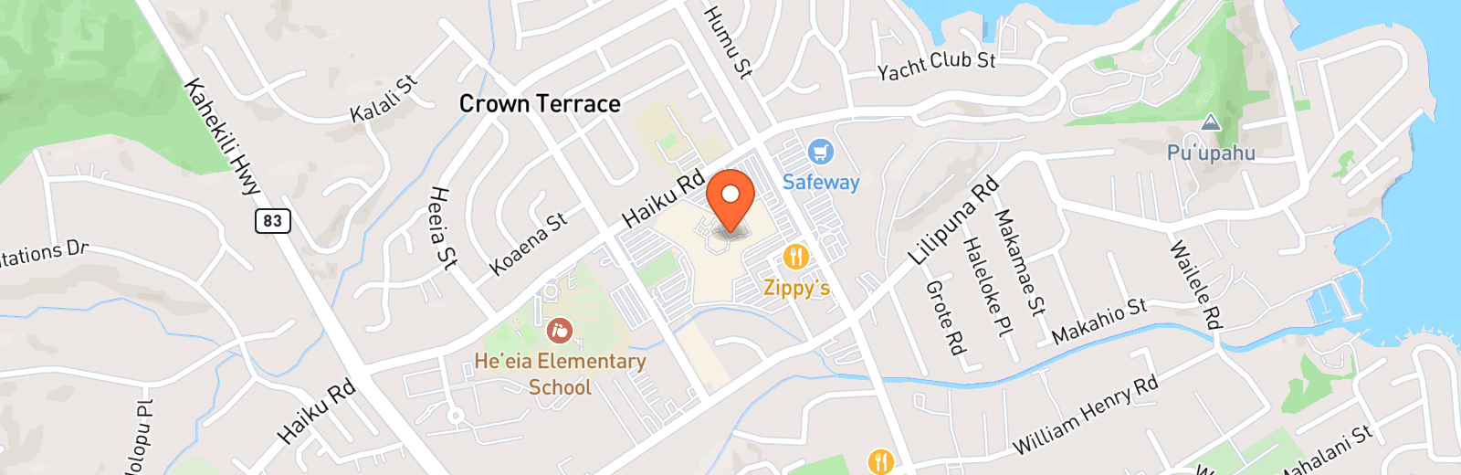 Map showing Mystic Oahu LLC